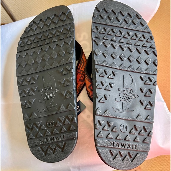 NWT Mens Hawaiian Flip Flop Sandals Mokulua by Island Slipper From Hawaii - Picture 8 of 10